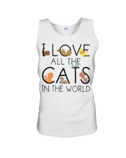 I Love All The Cats In The World Unisex Tank tile