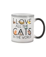 I Love All The Cats In The World Color Changing Mug tile