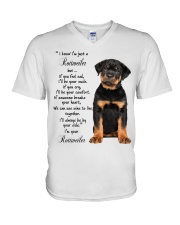 Rottweiler V-Neck T-Shirt tile