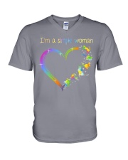I'm A Simple Woman V-Neck T-Shirt tile