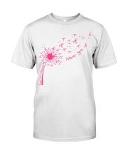 Never Give Up Breast Cancer Awareness Premium Fit Mens Tee tile