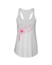 Never Give Up Breast Cancer Awareness Ladies Flowy Tank tile