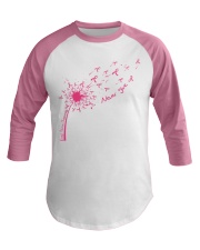 Never Give Up Breast Cancer Awareness Baseball Tee tile
