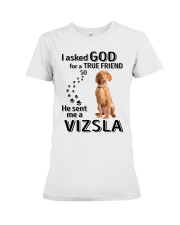 God sent me a Vizsla Premium Fit Ladies Tee tile