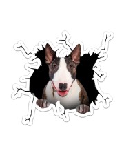 English Bull Terrier Crack Sticker - Single (Vertical) front