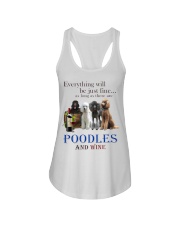 poodles Ladies Flowy Tank tile
