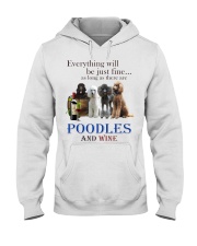 poodles Hooded Sweatshirt tile