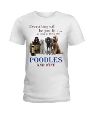 poodles Ladies T-Shirt tile