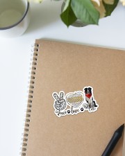 Peace love collie Sticker - Single (Vertical) aos-sticker-single-vertical-lifestyle-front-16