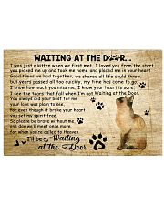 Cat I'll Be Waiting At The Door 17x11 Poster front