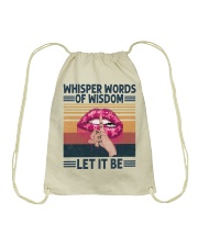 Let It Be Breast Cancer Awareness Drawstring Bag tile