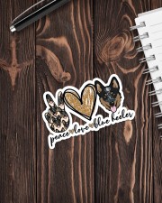 Peave love blue heeler Sticker - Single (Vertical) aos-sticker-single-vertical-lifestyle-front-05