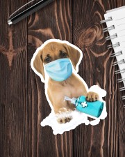 Great Dane wash hands Sticker - Single (Vertical) aos-sticker-single-vertical-lifestyle-front-05