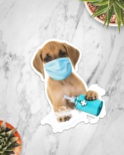 Great Dane wash hands Sticker - Single (Vertical) aos-sticker-single-vertical-lifestyle-front-06