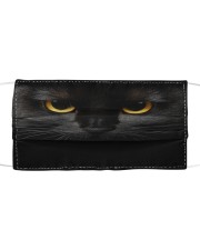 Black Cat Cloth face mask front