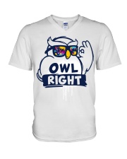 Owl Right V-Neck T-Shirt tile