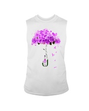 Never Give Up Fibromyalgia Sleeveless Tee tile