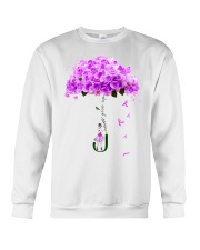 Never Give Up Fibromyalgia Crewneck Sweatshirt tile