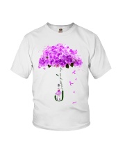 Never Give Up Fibromyalgia Youth T-Shirt tile