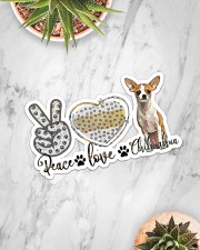 peace love chihuahua Sticker - Single (Horizontal) aos-sticker-single-horizontal-lifestyle-front-06