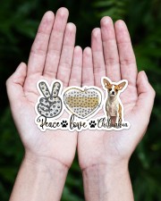 peace love chihuahua Sticker - Single (Horizontal) aos-sticker-single-horizontal-lifestyle-front-20