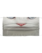 White Cat Cloth face mask front