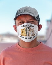 Cats Make Me Happy Cloth face mask aos-face-mask-lifestyle-06