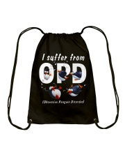 I Suffer From OPD - Obsessive Penguin Disorder Drawstring Bag tile
