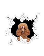 Poodle Crack Sticker - Single (Vertical) front