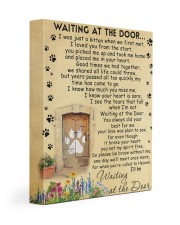 Cat will be waiting at the door - Beige color 11x14 Gallery Wrapped Canvas Prints front