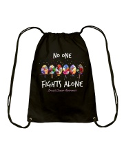 No One Fight Alone Breast Cancer Awareness Drawstring Bag tile