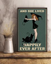 Black cat girl poster 11x17 Poster lifestyle-poster-3