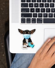 Chihuahua Wash Hands Sticker - Single (Vertical) aos-sticker-single-vertical-lifestyle-front-11