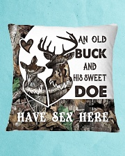 An old buck and his sweet doe Square Pillowcase aos-pillow-square-front-lifestyle-2