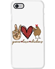 Peace Love Chickens Phone Case tile