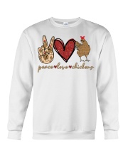 Peace Love Chickens Crewneck Sweatshirt tile