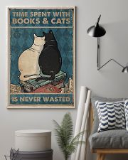 Time Spent With Books And Cats 11x17 Poster lifestyle-poster-1