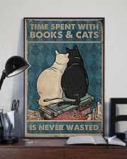 Time Spent With Books And Cats 11x17 Poster lifestyle-poster-2