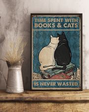 Time Spent With Books And Cats 11x17 Poster lifestyle-poster-3