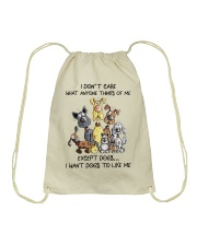 I want dogs to like me Drawstring Bag tile