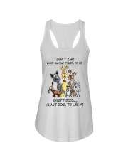 I want dogs to like me Ladies Flowy Tank tile