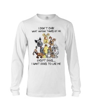 I want dogs to like me Long Sleeve Tee tile