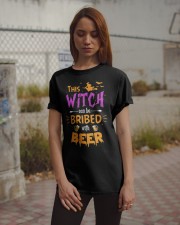Witch with Beer LD-1983 Classic T-Shirt apparel-classic-tshirt-lifestyle-18