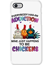 Addiction just happens to be chickens Phone Case tile