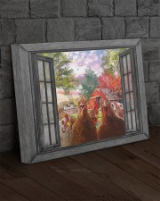 Farm chicken 20x16 Gallery Wrapped Canvas Prints aos-canvas-pgw-20x16-lifestyle-front-11