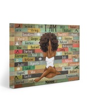 I am black 20x16 Gallery Wrapped Canvas Prints front