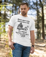 Sloth And Dogs Classic T-Shirt apparel-classic-tshirt-lifestyle-front-49