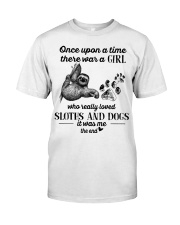 Sloth And Dogs Classic T-Shirt front