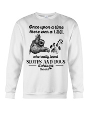 Sloth And Dogs Crewneck Sweatshirt tile