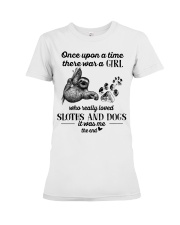 Sloth And Dogs Premium Fit Ladies Tee tile